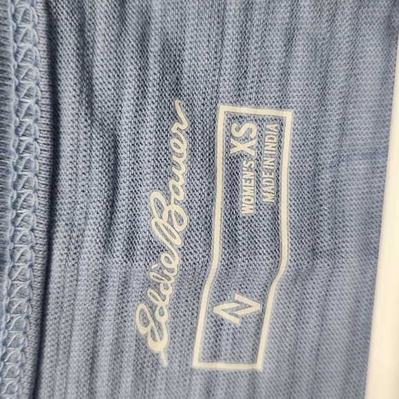 NWOT Eddie Bauer Raw Edge Blue Tank Top XS - Picture 2 of 9